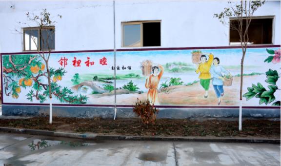 叶县乡镇文化墙 乡风文明焕发新活力